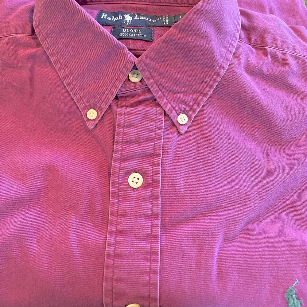 100%cotton Ralph Lauren Blair button down shirt.